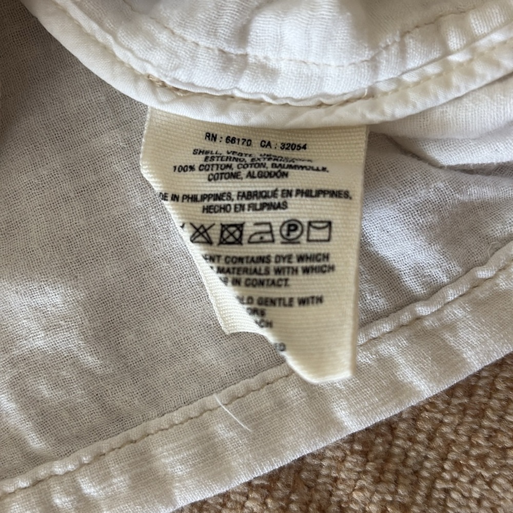 Anthropologie cream cotton safari jacket - Picture 8 of 10